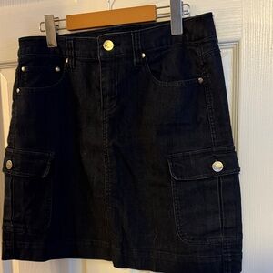 RW&CO. Black Denim Skirt